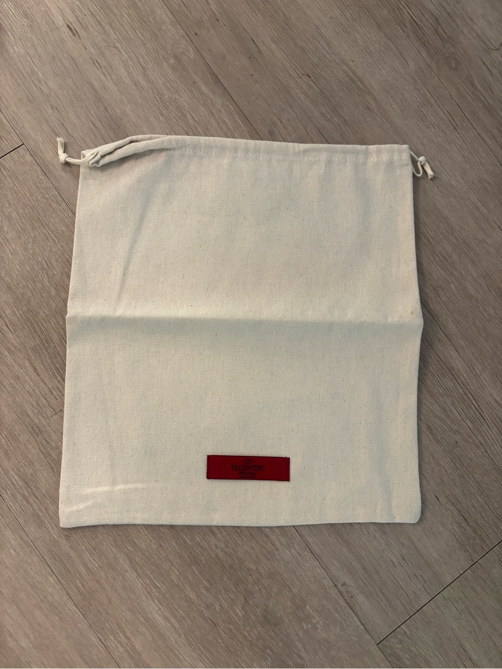 Valentino Canvas Drawstring Dust Bag with Red Label - Women Bags